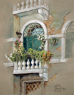 Venedig-Weisser-Balkon
